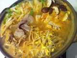 sesame miso hot pot