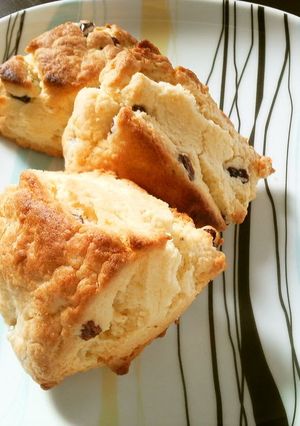 A picture of 15 Minute Scones Made with Pancake Mix.