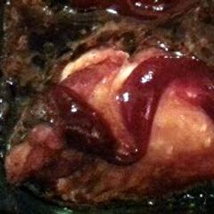 A picture of Baked Party Wings In BBQ-Soy Sauce.