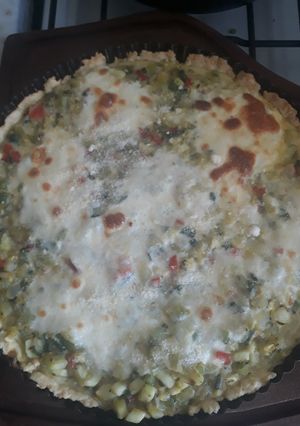 Una foto de Tarta casera con zucchini