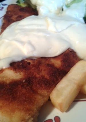 A picture of Turkey Escalopes and Cheddar Sauce.