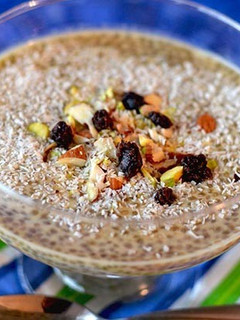 A picture of Vegan Chia Kheer (Indian Pudding Dessert).