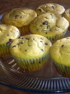 A picture of Chocolate chip muffins.
