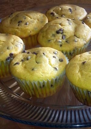 A picture of Chocolate chip muffins.
