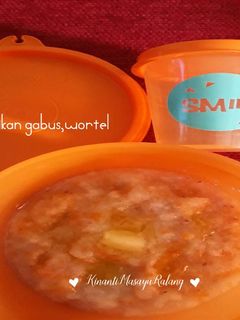 Foto resep MPASI 6m+ ❤ (Nasi,IkanGabus,Wortel)