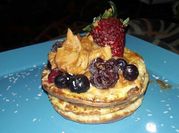Una foto de pancakes fitness saludable