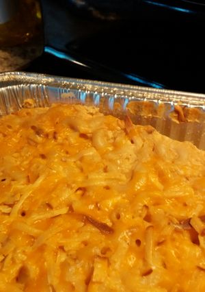 A picture of KP s four cheese smoked Mac n cheese.