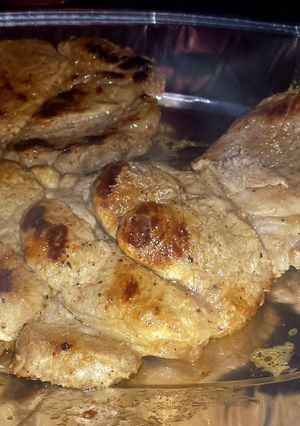 A picture of Garlic and Lemon Pork.