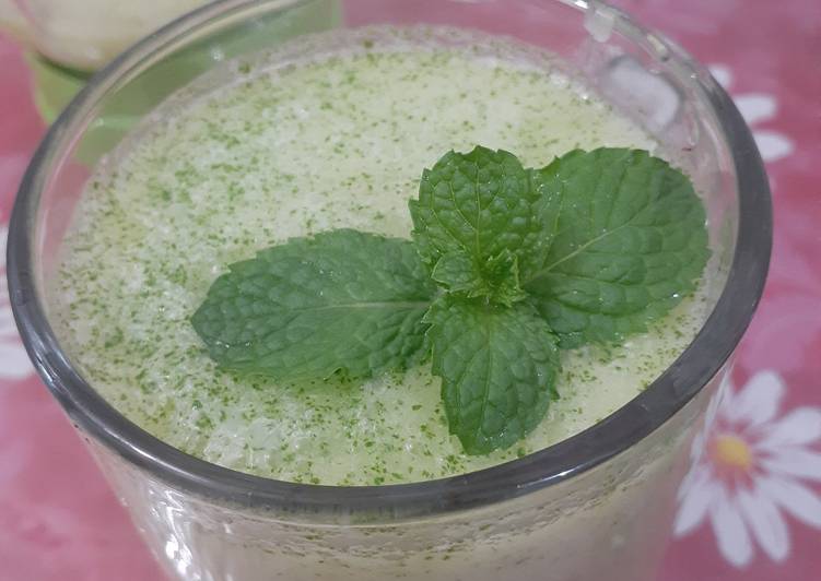 Langkah Mudah untuk Membuat Jus melon+ mint Anti Gagal