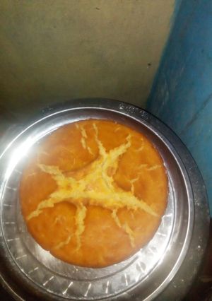 A picture of #myfirstrecipe Banana cake.