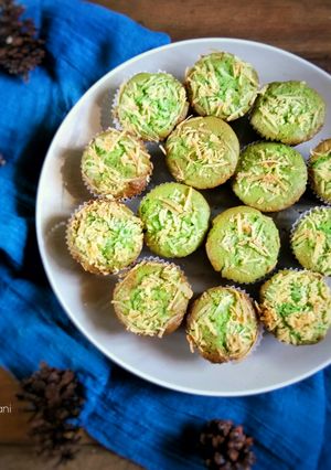 Foto resep Muffin Tape Pandan Keju