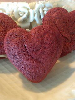 A picture of Chocolate Chip Red Velvet Whoopie Pies.