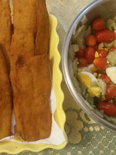 Una foto de Pencas de acelga, ensalada colorida