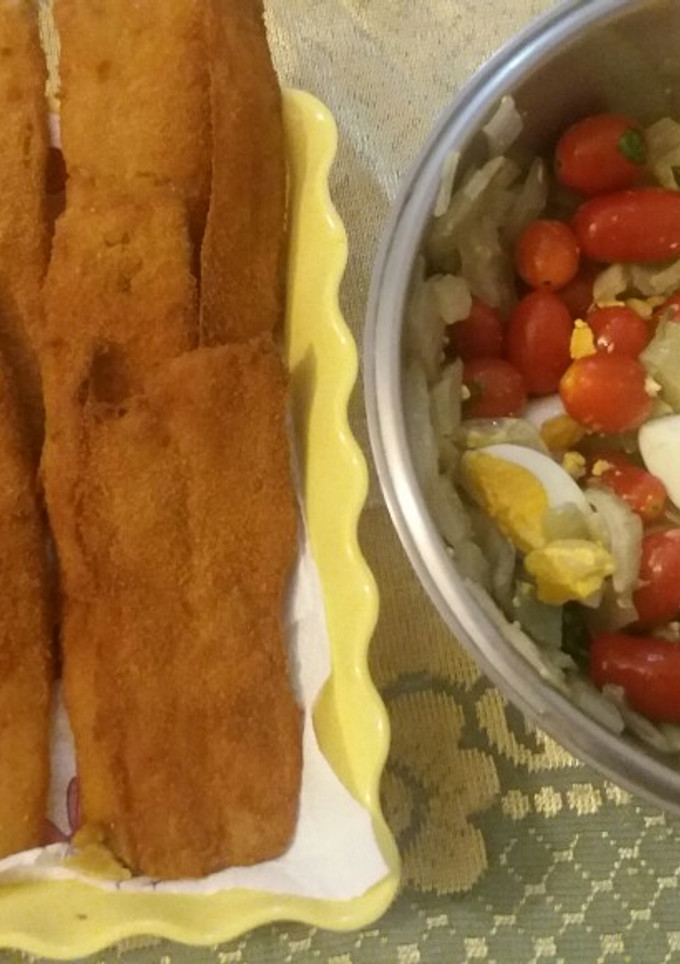 Una foto de Pencas de acelga, ensalada colorida
