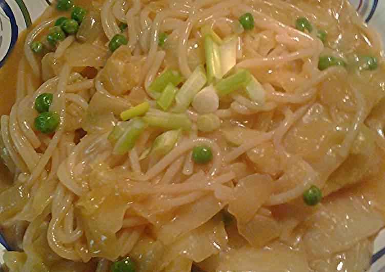 Recipe of Ultimate Rice sticks, cabbage, and peas