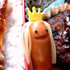 A picture of For Character Bento: Locks of Hair for a Wiener Sausage.
