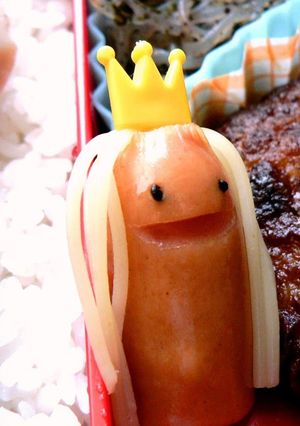 A picture of For Character Bento: Locks of Hair for a Wiener Sausage.