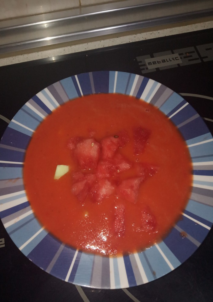 Una foto de Gazpacho de sandía