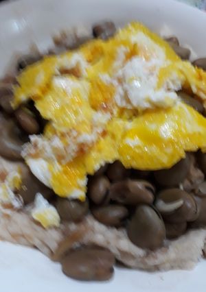 صورة لوصفة تشريب باقلاء (فول اخضر) خضرة