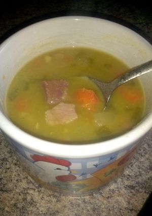 A picture of Split Pea Ham Soup.
