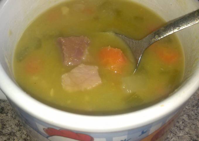 Steps to Prepare Speedy Split Pea Ham Soup