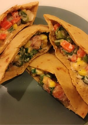 A picture of Veg Pita Sandwich.