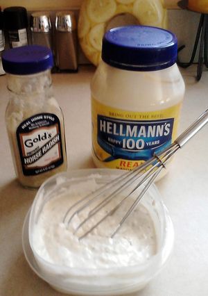 A picture of Quick & Easy Homemade Horseradish Sauce.