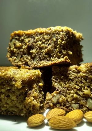 Una foto de Budín de banana proteico