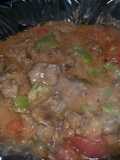 Pepper steak in a crock pot