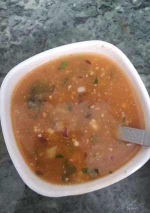 A picture of Tomato soup.