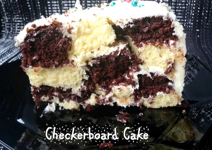Recipe of Ultimate 300th post - Checkerboard Cake