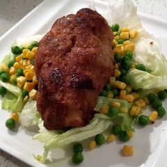 A picture of classic baked chicken kiev.