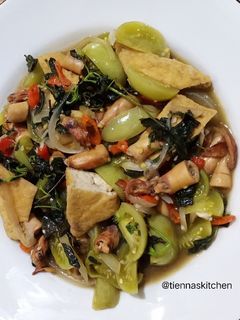 Foto resep Oseng cumi asin tahu kemangi