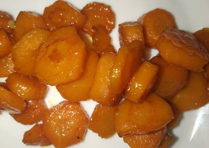 Step-by-Step Guide to Make Quick Honey glazed orange carrot