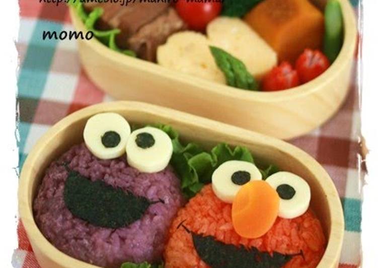 Steps to Make Quick Elmo and Cookie Monster Charaben
