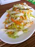 Chinese Cabbage and Chikuwa Tossed in a Refreshing Sesame-Vinegar Dressing