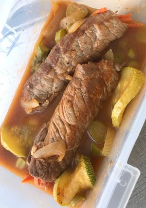 Una foto de Rollitos de bistec