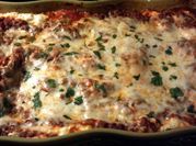 A picture of meat lasagna