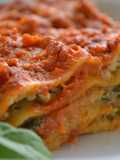 Spinach, Mushroom & "Ricotta" Lasagna