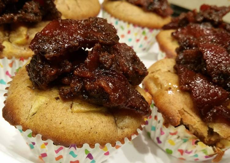 Just Do It Maple Bourbon Bacon Apple Muffins