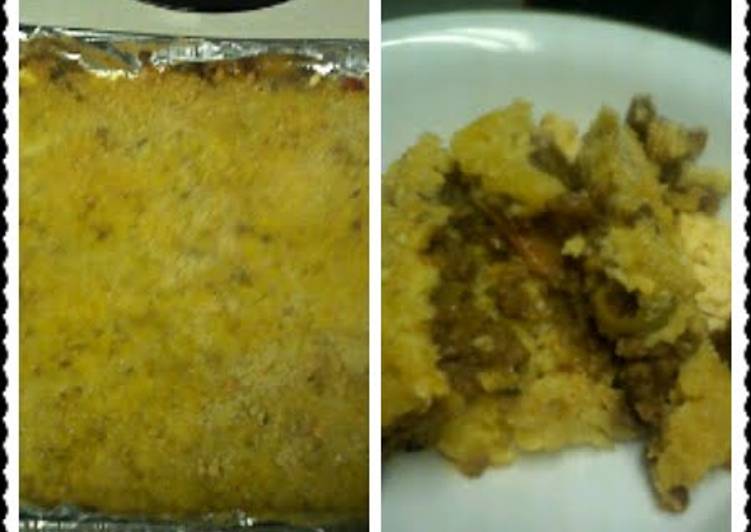 Recipe of Perfect Pastelon de platano y carne (Sweet plaintain and meat pie)