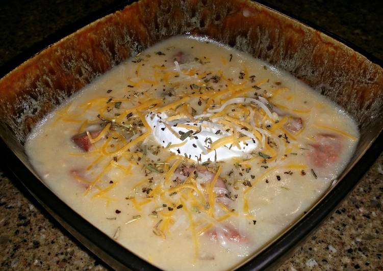 Recipe of Super Quick Homemade Hot link potato soup