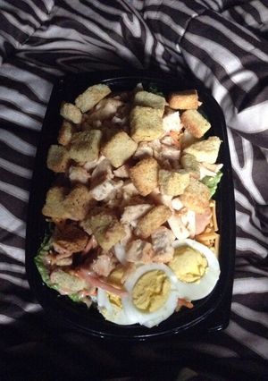 A picture of Spicy BBQ Ranch Chicken Salad.