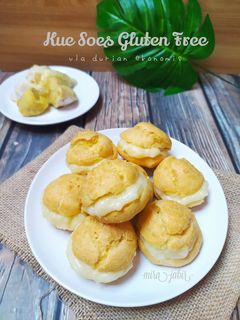 Foto resep Kue Soes Gluten Free Vla Durian Ekonomis