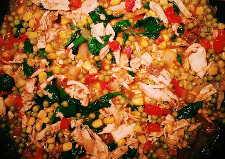 Simple Way to Prepare Homemade Chicken, Spinach & Salsa Medley
