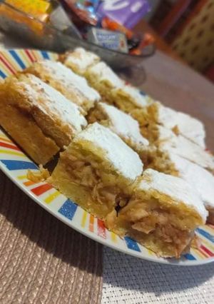 Krémes mosolygós almáspite recept fotója