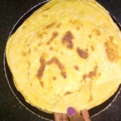 A picture of Pumpkin chapati.