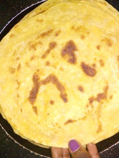 A picture of Pumpkin chapati.