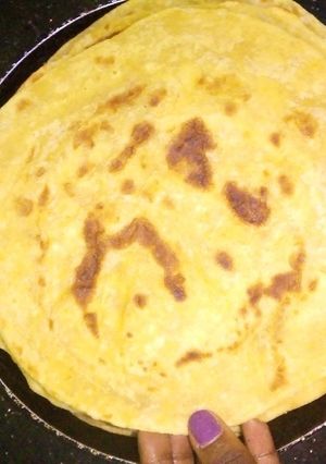 A picture of Pumpkin chapati.