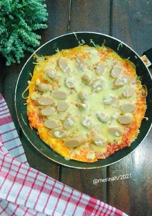 Foto resep Fritatta spagetti topping pizza